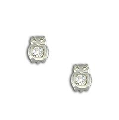Brinco Coruja com Strass (BS2199 P)