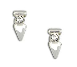 Brinco com pedra de Strass (BS1168 P)   EDIÇÃO LIMITADA
